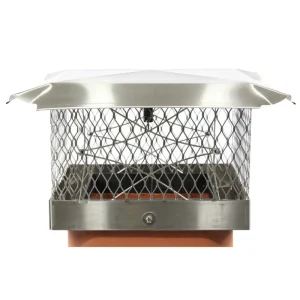 A top sealing cap damper designed to replace a faulty fireplace damper. 