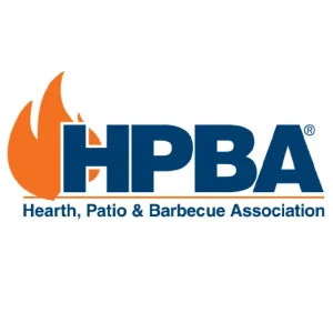 HPBA member badge for hearth, patio, and barbecue industry professionals awarded to Premier Chimney and Roofing in Virginia Beach, VA