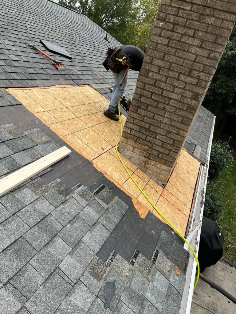chimney flashing leak repair in Virginia Beach