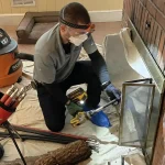 A professional chimney cleaning in Virginia Beach, VA.