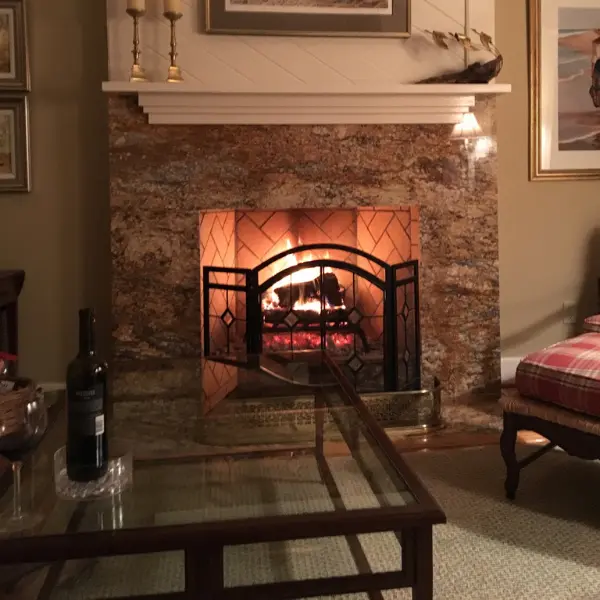 First fire in newly installed wood burning prefab fireplace in Virginia Beach VA